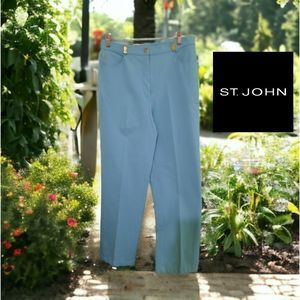 St. John Light Blue Straight Leg Jeans